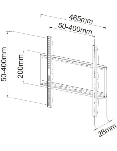 Supporto a Muro Fisso Slim per TV LED...