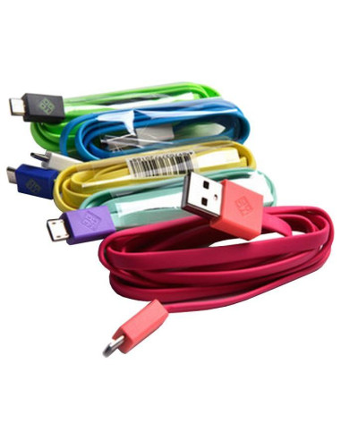 Cavo Flat USB AM a Micro USB M 1m...