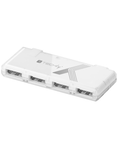 Mini Hub USB Hi Speed 4 Porte Bianco