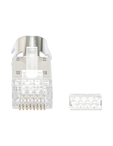 Confezione 50 Plug RJ45 STP per Cavo...