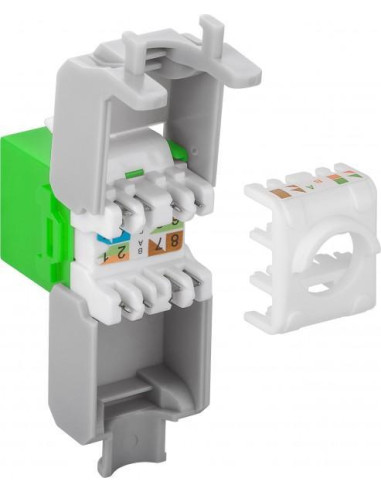 Frutto Keystone RJ45 Cat6A UTP 500MHz...