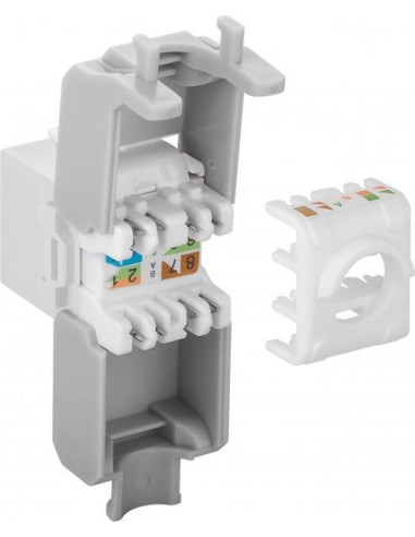 Frutto Keystone RJ45 Cat6A UTP 500MHz...