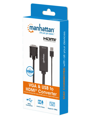 Convertitore da VGA e USB a HDMI