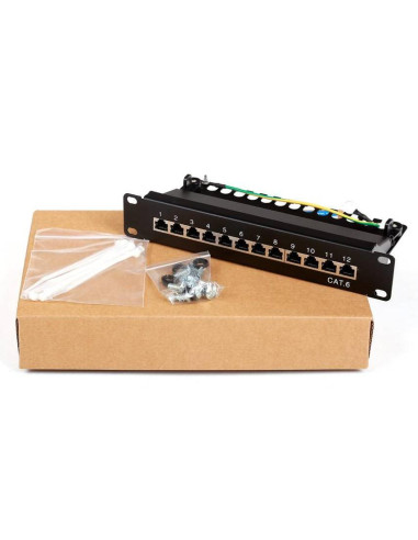 Pannello Patch 10'' STP 12 Posti RJ45...