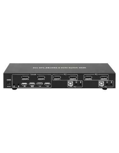 Switch KVM 2 porte DisplayPort1.2 per...