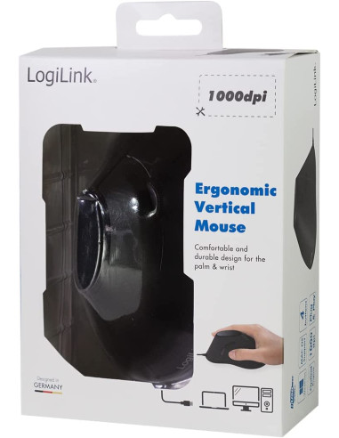 Mouse Verticale Ottico Ergonomico USB...