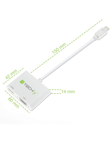 Adattatore Mini DisplayPort ad HDMI/VGA