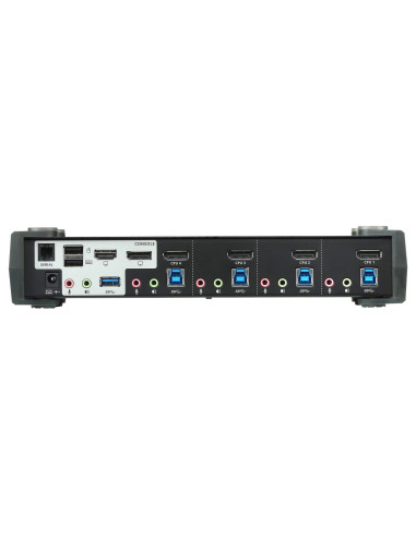 Switch KVMP 4K DisplayPort a 4 porte...