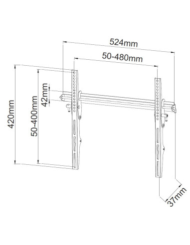 Staffa a Muro Inclinabile TV LED LCD...