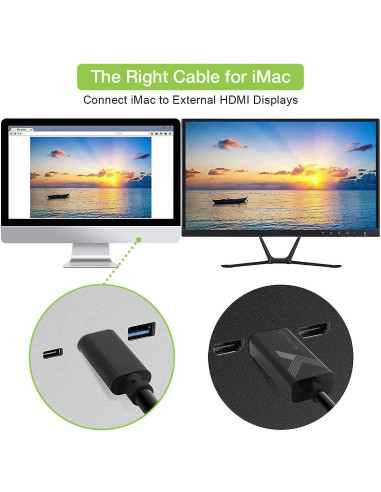 Cavo Adattatore USB-C&trade Maschio a...