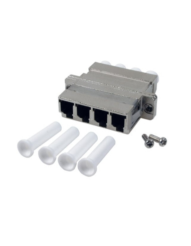 Adattatore Quadruplo LC/LC Metallico...