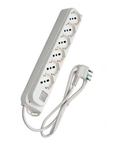 Multipresa 6 Posti Schuko con...