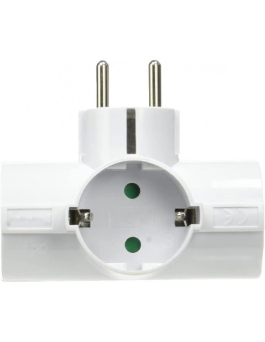 Adattatore Triplo Schuko Spina 2P+T 3...
