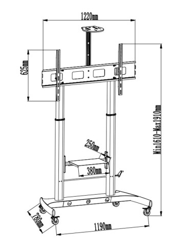 Supporto da Pavimento TV LCD/LED...