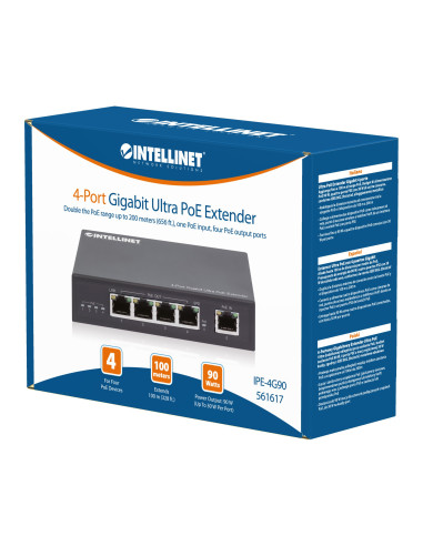 Ultra PoE Extender Gigabit 4 porte