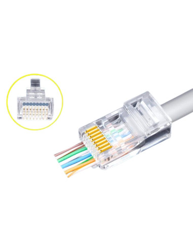 Confezione 50 Plug modulari RJ45...