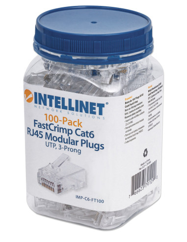 Confezione 100 Plug Modulari RJ45...