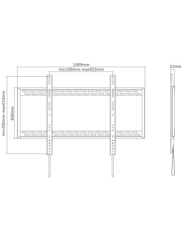 Staffa a Muro Slim Fissa TV LED LCD...