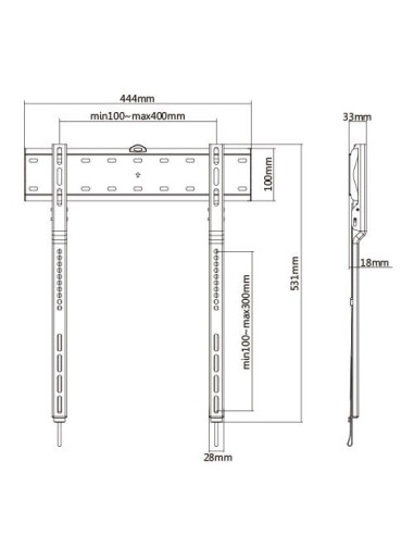 Supporto fisso da Muro Ultra-Slim per...