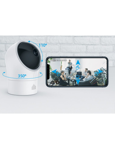 Telecamera WiFi Pan/Tilt da Interno...