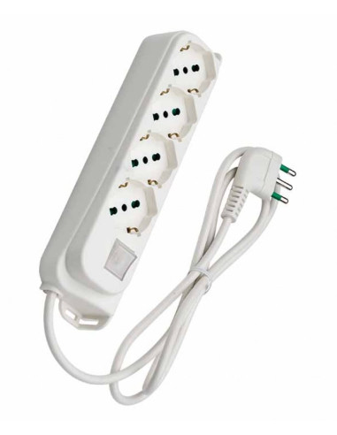 Multipresa 4 Posti Schuko con...