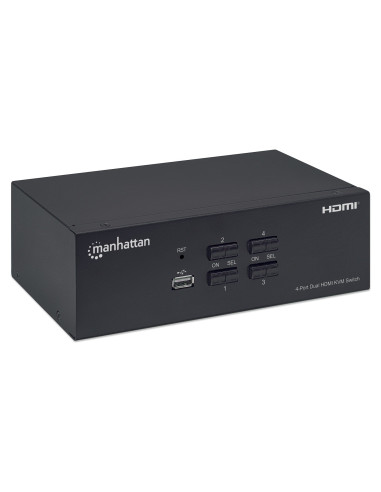Switch KVM HDMI 4 porte Doppio monitor