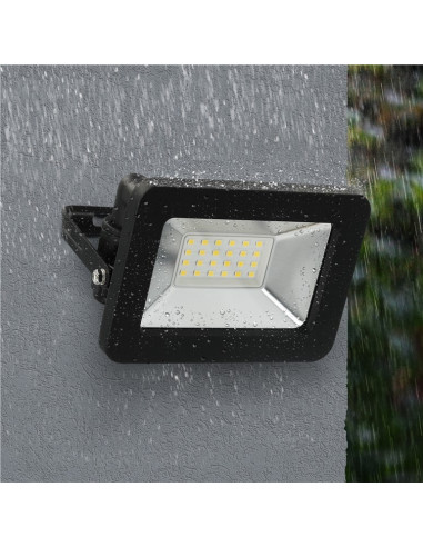 Faretto LED da Esterno IP65 20W Nero