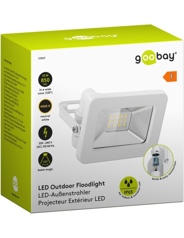 Faretto LED da Esterno IP65 10W Bianco