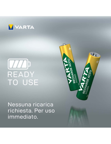 Blister 2 Batterie Ricaricabili Mini...
