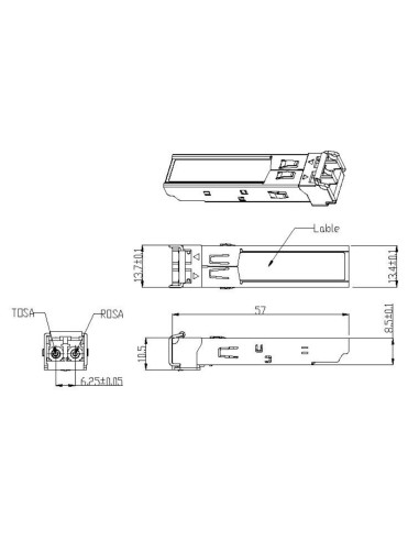 Transceiver 1.25Gbps Fibra Ottica...