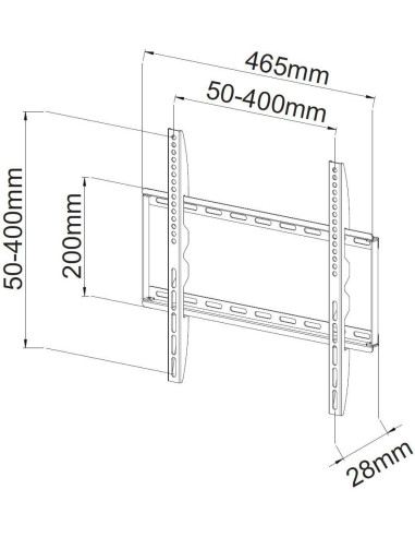 Supporto a Muro Fisso Slim per TV LED...