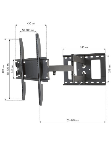 Supporto a Muro per TV LED LCD...