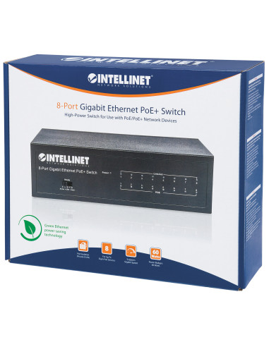 Switch Gigabit Ethernet 8 Porte PoE+
