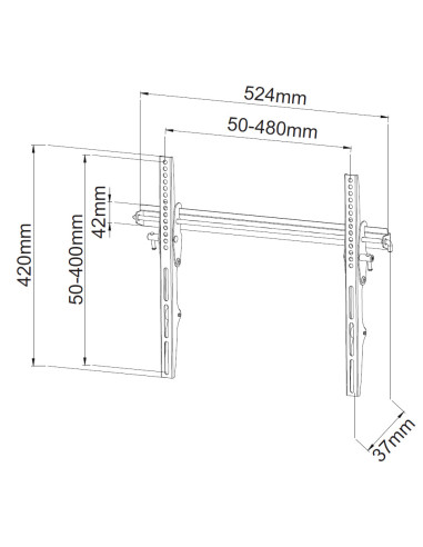 Staffa a Muro Inclinabile TV LED LCD...