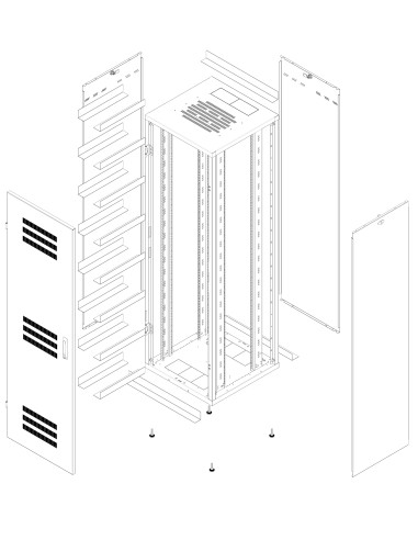 Armadio Rack 19'' 600x600 47U per...