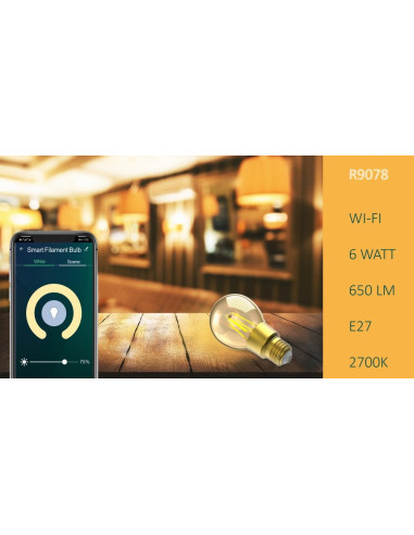 Lampadina LED E27 con Filamento Smart...