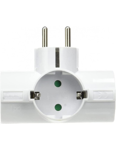 Adattatore Triplo Schuko Spina 2P+T 3...
