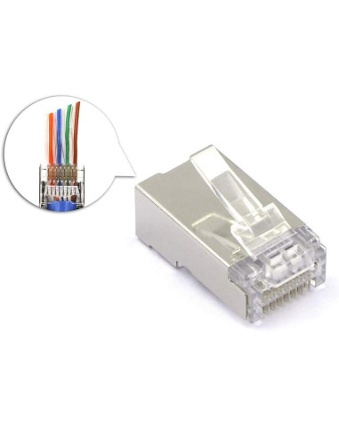 Confezione 50 Plug modulari RJ45...