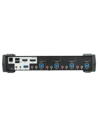 Switch KVMP 4K DisplayPort a 4 porte...