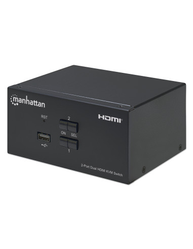 Switch KVM HDMI 2 porte Doppio monitor