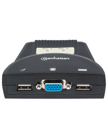 Mini KVM Switch 2 Porte USB con Audio