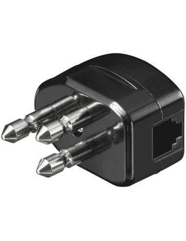 Spina tripolare con RJ11 Nera