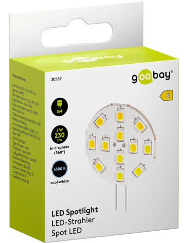 Lampada 12 LED SMD G4 5050 2W 230...