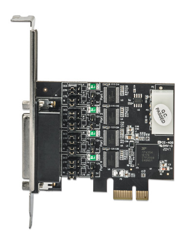Scheda PCI Express 4 Porte DB9 RS-232