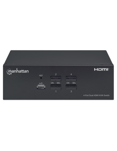 Switch KVM HDMI 4 porte Doppio monitor
