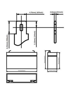Batteria Ricaricabile 6V...