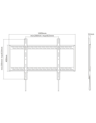 Staffa a Muro Slim Fissa TV LED LCD...