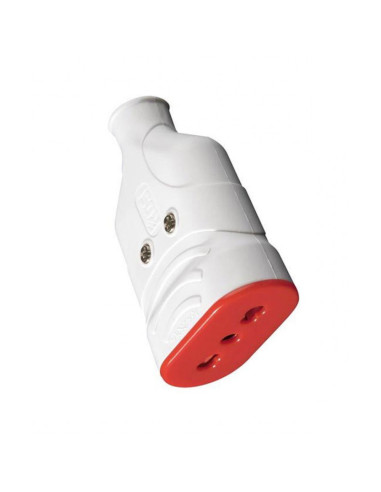 Presa Mobile in Gomma 10/16A 250V Bianco