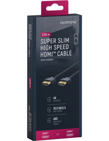 Cavo HDMI&trade 2.0 Super Sottile...