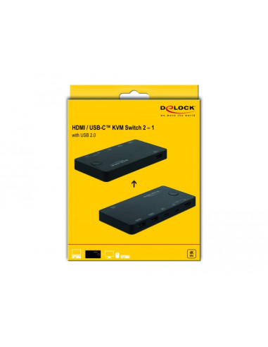 Switch KVM HDMI/USB-C&trade 4K 60Hz...